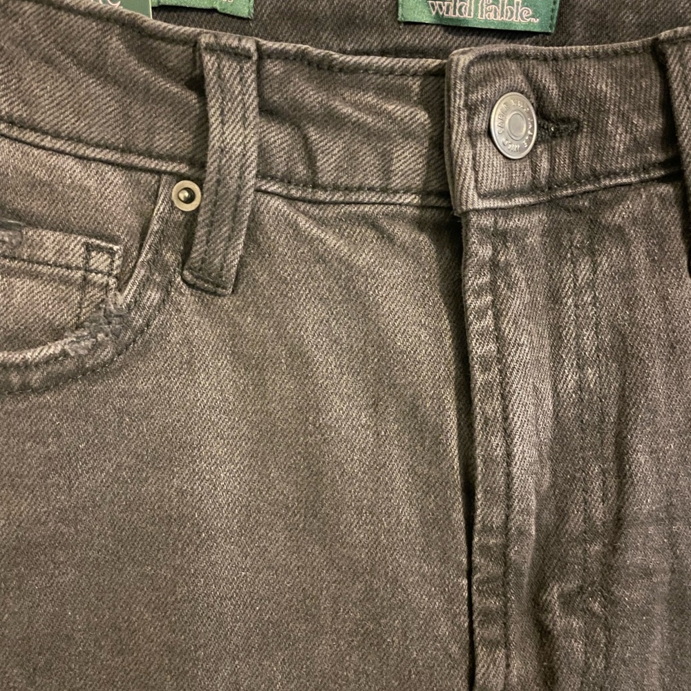 Sz 4/27”inseam Wild Fable Super High-Rise Tapered Jean greyish black NWT - Picture 7 of 9